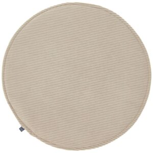 Hnědo šedý manšestrový podsedák Kave Home Sora 35 cm