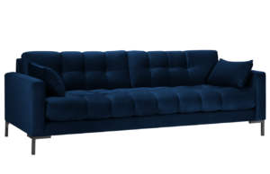 Micadoni Sametová pohovka MAMAIA 217 cm