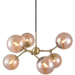 Halo Design Skleněné závěsné světlo Atom 57 cm