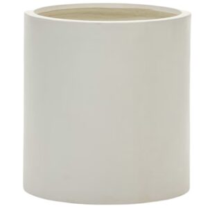 Bílý cementový zahradní květináč Kave Home Aiguablava Ø 52 cm