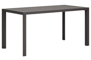 Šedý kovový zahradní jídelní stůl Kave Home Culip 150 x 77 cm