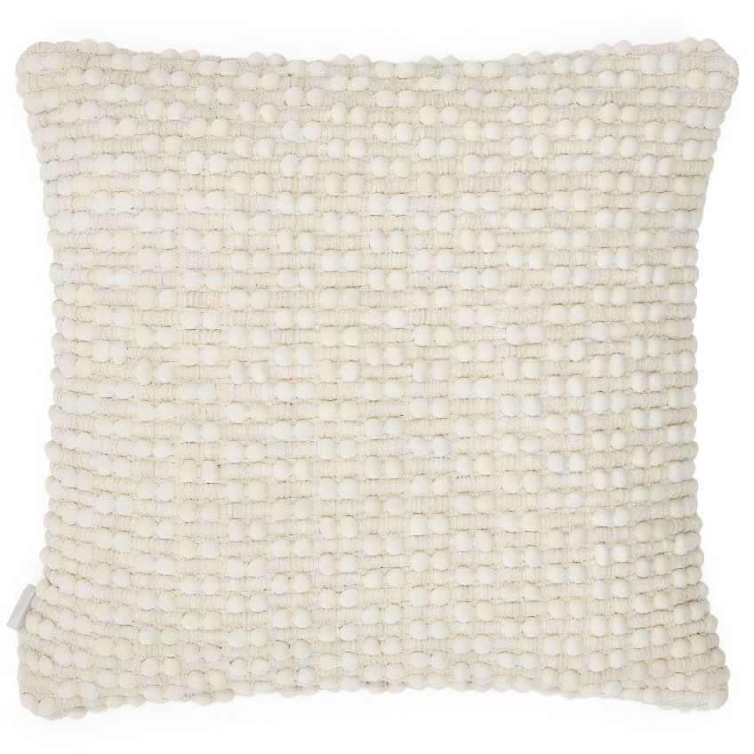 Bílý povlak na polštář Kave Home Mascarell 45 x 45 cm