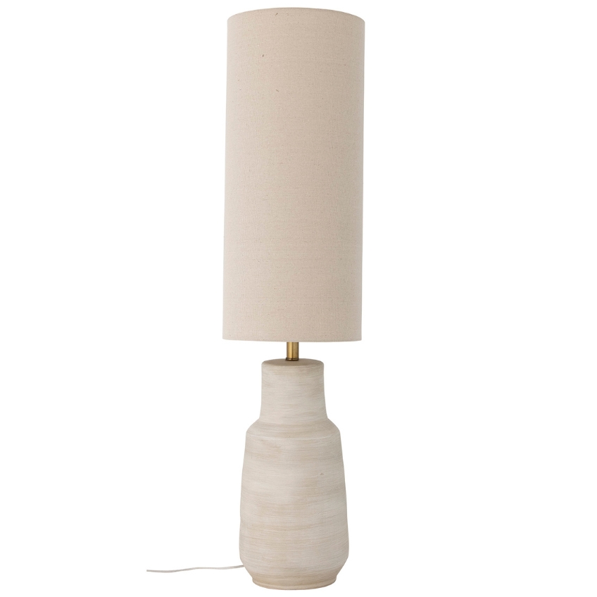 Bloomingville Bílá kameninová stojací lampa Linetta 113 cm