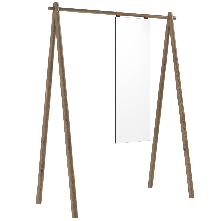 Karup Design Dřevěný věšák Hongi se zrcadlem 177 x 150 cm