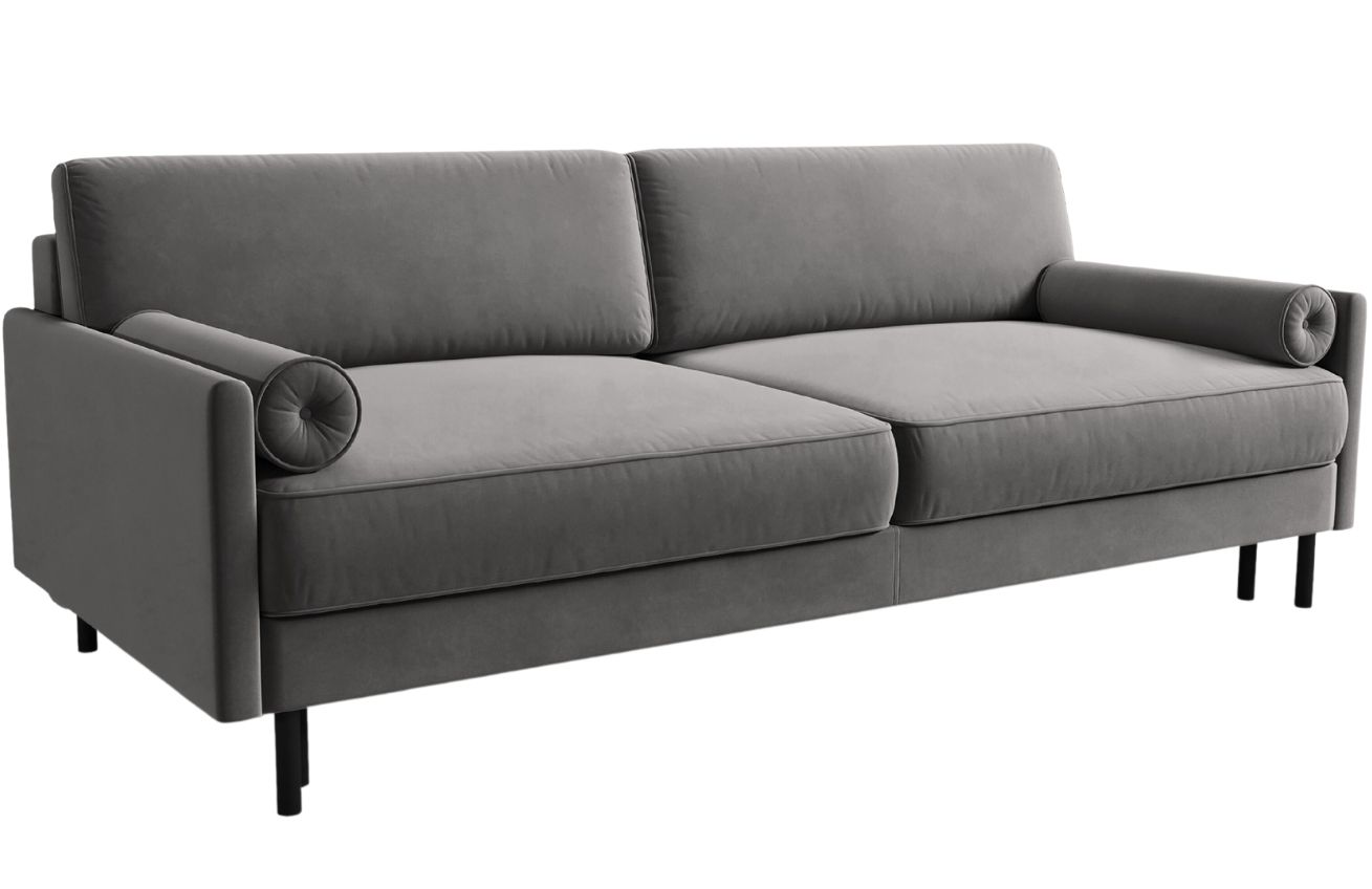 Micadoni Sametová rozkládací pohovka Scott 212 cm