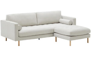 Kave Home Pohovka Debra 222 cm s podnožkou