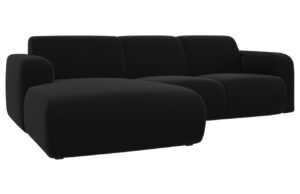 Windsor & Co Sametová rohová pohovka Lola 250 cm