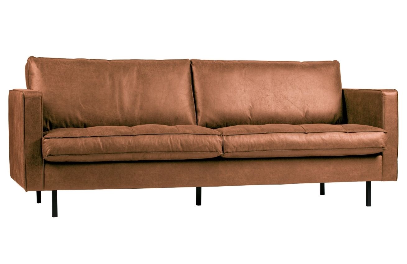WOOOD Koženková pohovka Raden 230 cm s prošíváním
