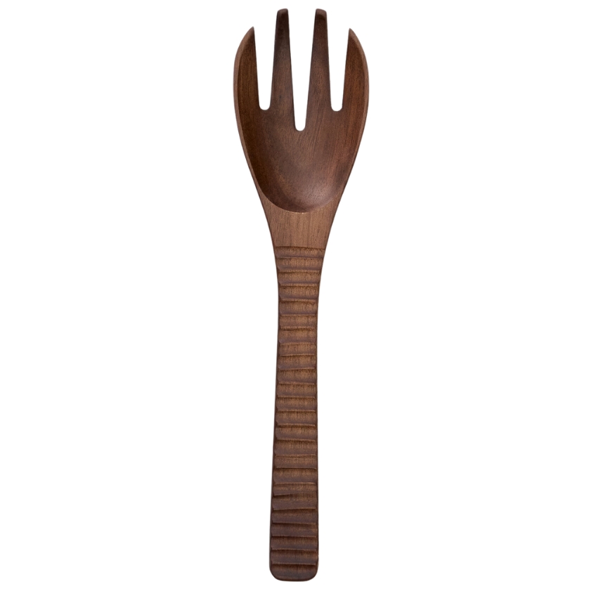 Hnědá dřevěná vidlička Kave Home Rommu