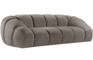 Micadoni Sametová pohovka Diana 254 cm