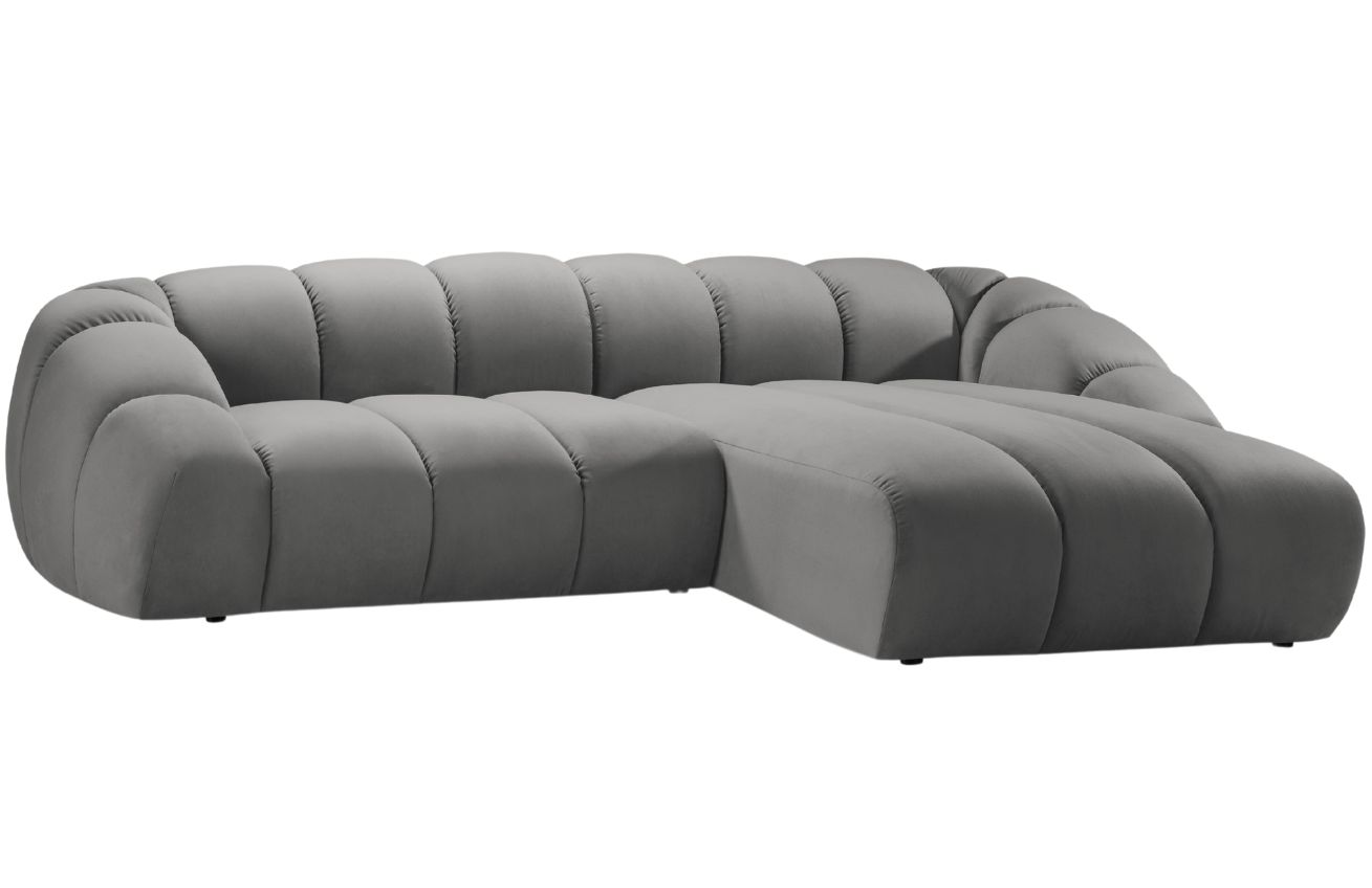 Micadoni Sametová rohová pohovka Diana 334 cm