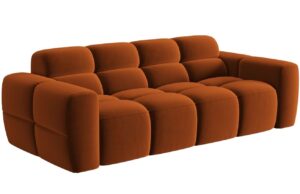 Micadoni Sametová pohovka Lisa 216 cm