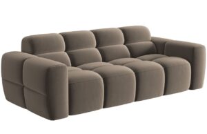 Micadoni Sametová pohovka Lisa 216 cm