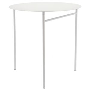 Zone Denmark Světle šedý kovový zahradní skládací stůl Disc 70 cm