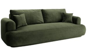 Micadoni Sametová rozkládací pohovka Ella 253 cm