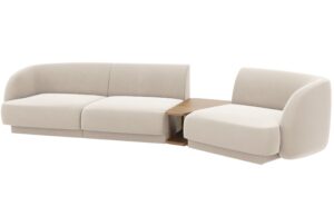 Micadoni Sametová pohovka Miley 303 cm