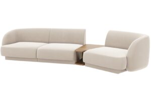 Micadoni Sametová pohovka Miley 303 cm