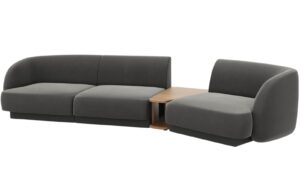 Micadoni Sametová pohovka Miley 303 cm