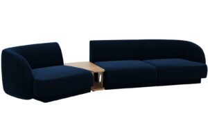 Micadoni Sametová pohovka Miley 303 cm