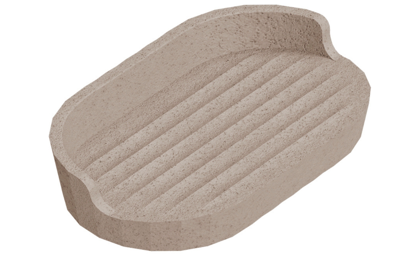 Cosmic Béžová plastová miska na mýdlo Avenir