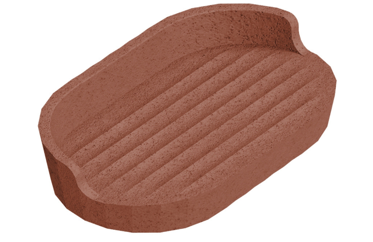 Cosmic Terakotově červená plastová miska na mýdlo Avenir