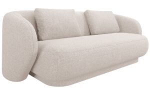 Cosmopolitan Design Béžová čalouněná dvoumístná pohovka Camden 169 cm