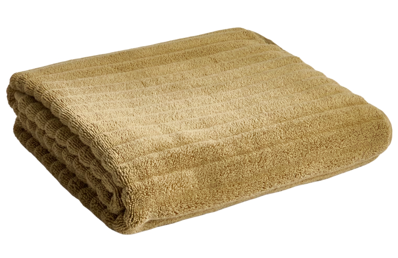 Kave Home Zelená bavlněná osuška Navira 70 x 140 cm