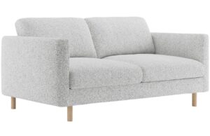 Micadoni Šedá dvoumístná pohovka Eden 146 cm