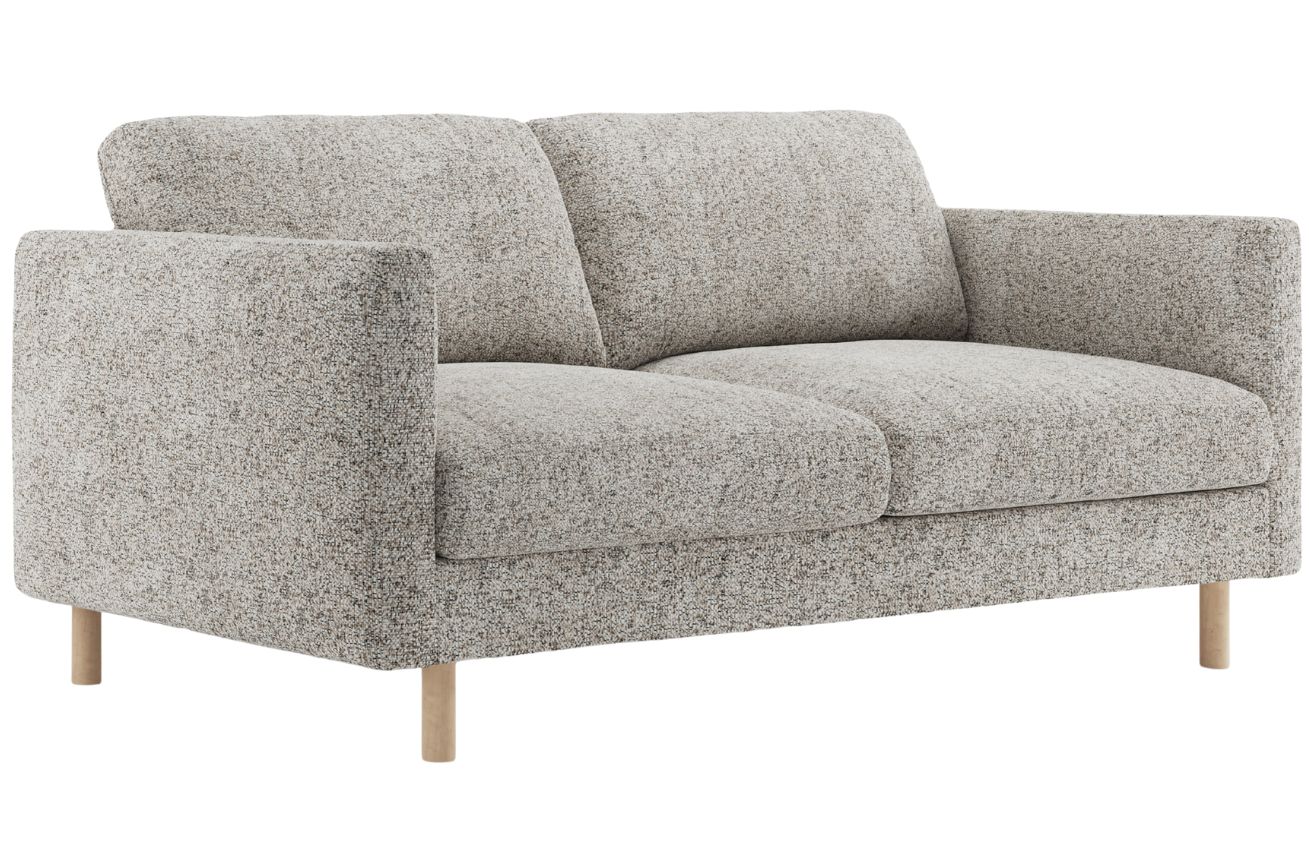 Micadoni Béžovošedá dvoumístná pohovka Eden 146 cm