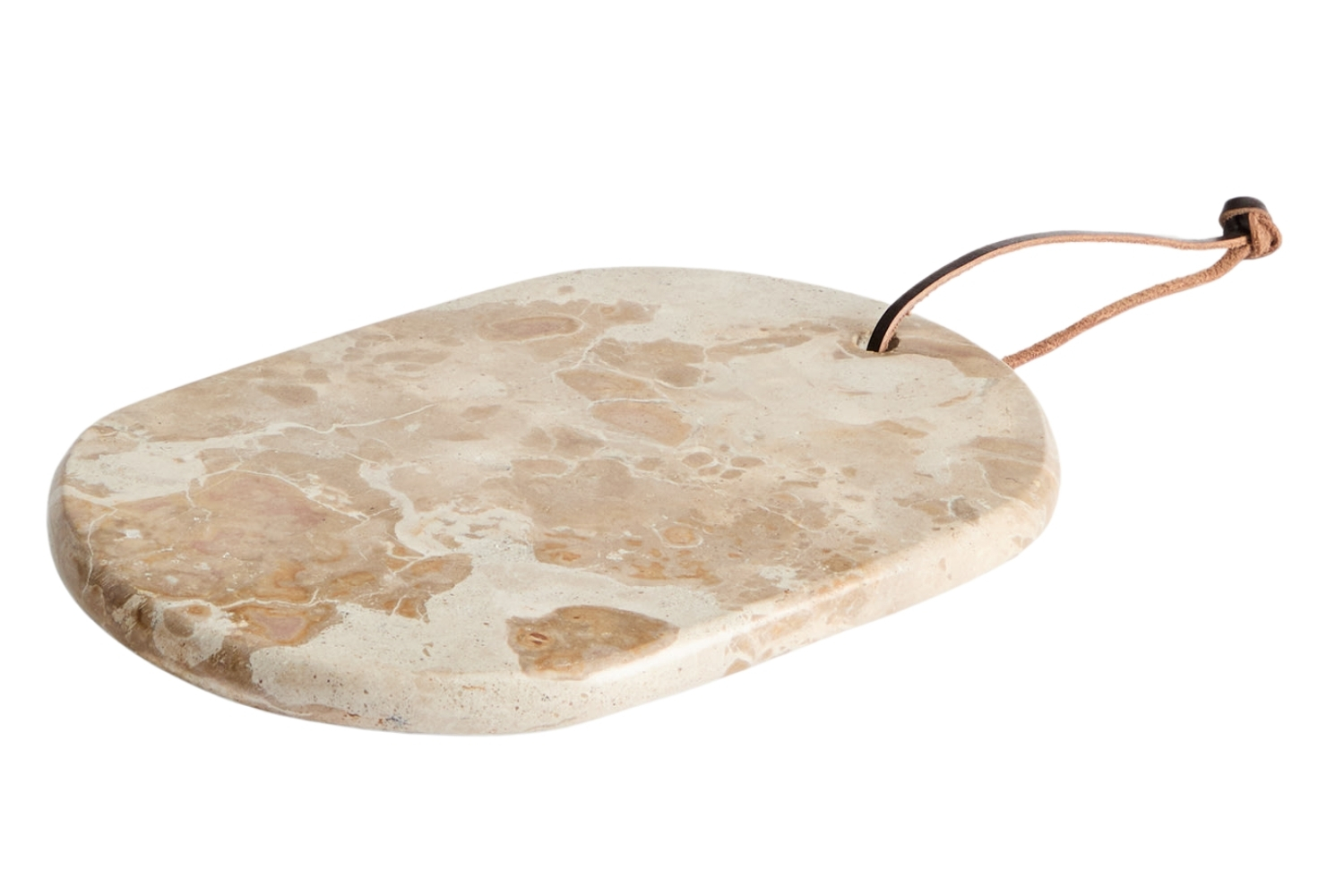 Kave Home Béžové mramorové servírovací prkénko Orlina 25 x 18 cm