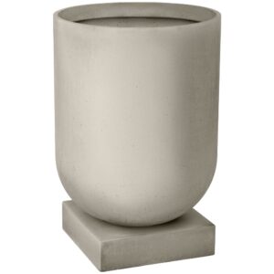 Bolia Šedý cementový květináč Podium Ø 50 cm