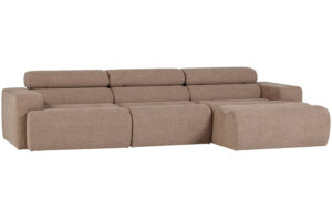 WOOOD Béžová bouclé rohová pohovka Novi 300 cm