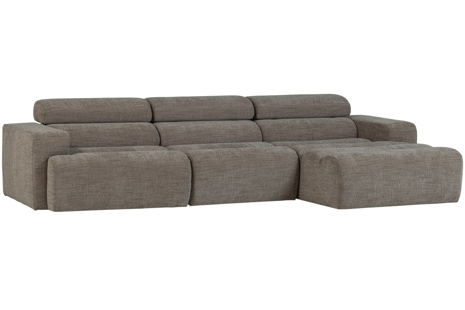 WOOOD Šedá rohová pohovka Novi 300 cm