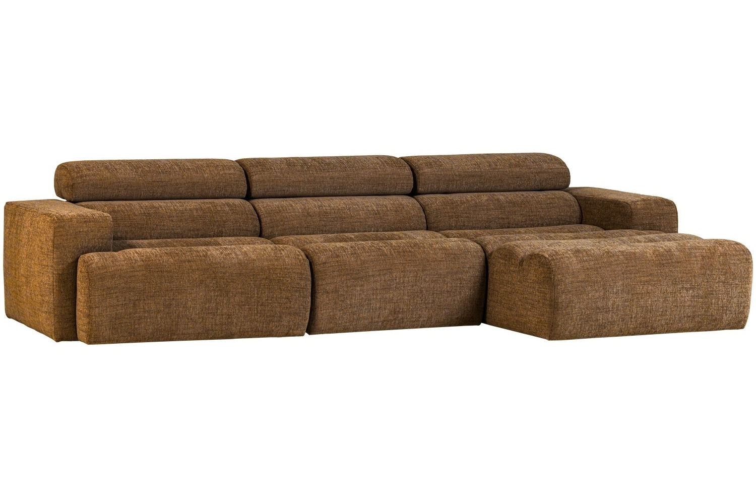 WOOOD Hnědá rohová pohovka Novi 300 cm