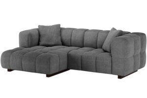 Micadoni Šedá rozkládací pohovka Puma 260 cm