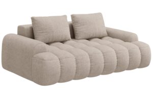 Cosmopolitan Design Pískově hnědá trojmístná pohovka Linz 200 cm