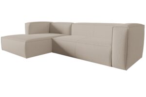 Cosmopolitan Design Béžová rohová pohovka Mackay 282 cm