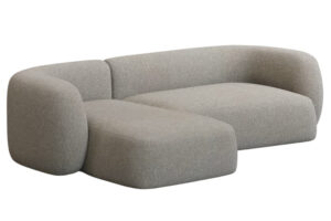 Kave Home Šedá rohová pohovka Martina 287 cm