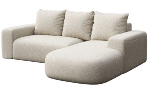 Rodier Světle béžová rohová pohovka Monce 255 cm