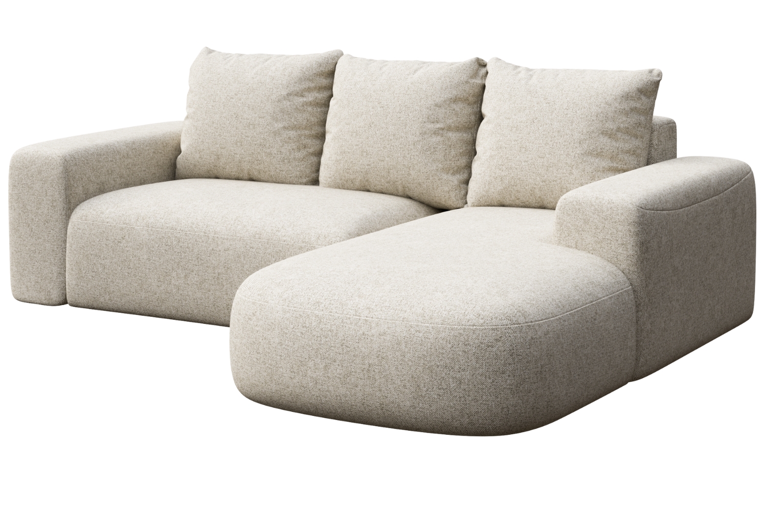 Rodier Světle béžová rohová pohovka Monce 255 cm