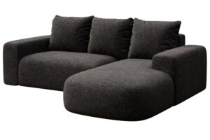 Rodier Antracitově šedá rohová pohovka Monce 255 cm