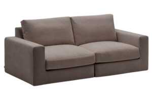 Kave Home Tmavě hnědá modulární pohovka Alea 220 cm