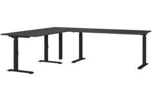 Germania Tmavě šedý výškově nastavitelný pracovní stůl Mailand 240 x 200 cm
