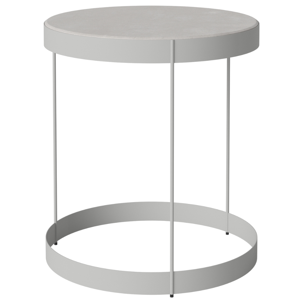 Bolia Šedý betonový konferenční stolek Drum 40 cm
