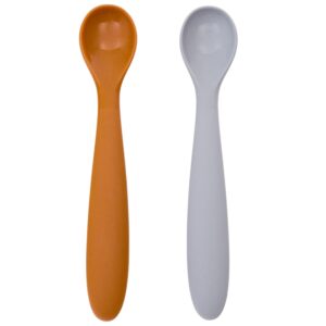 Kave Home Oranžovo-šedý set dvou lžic Lili