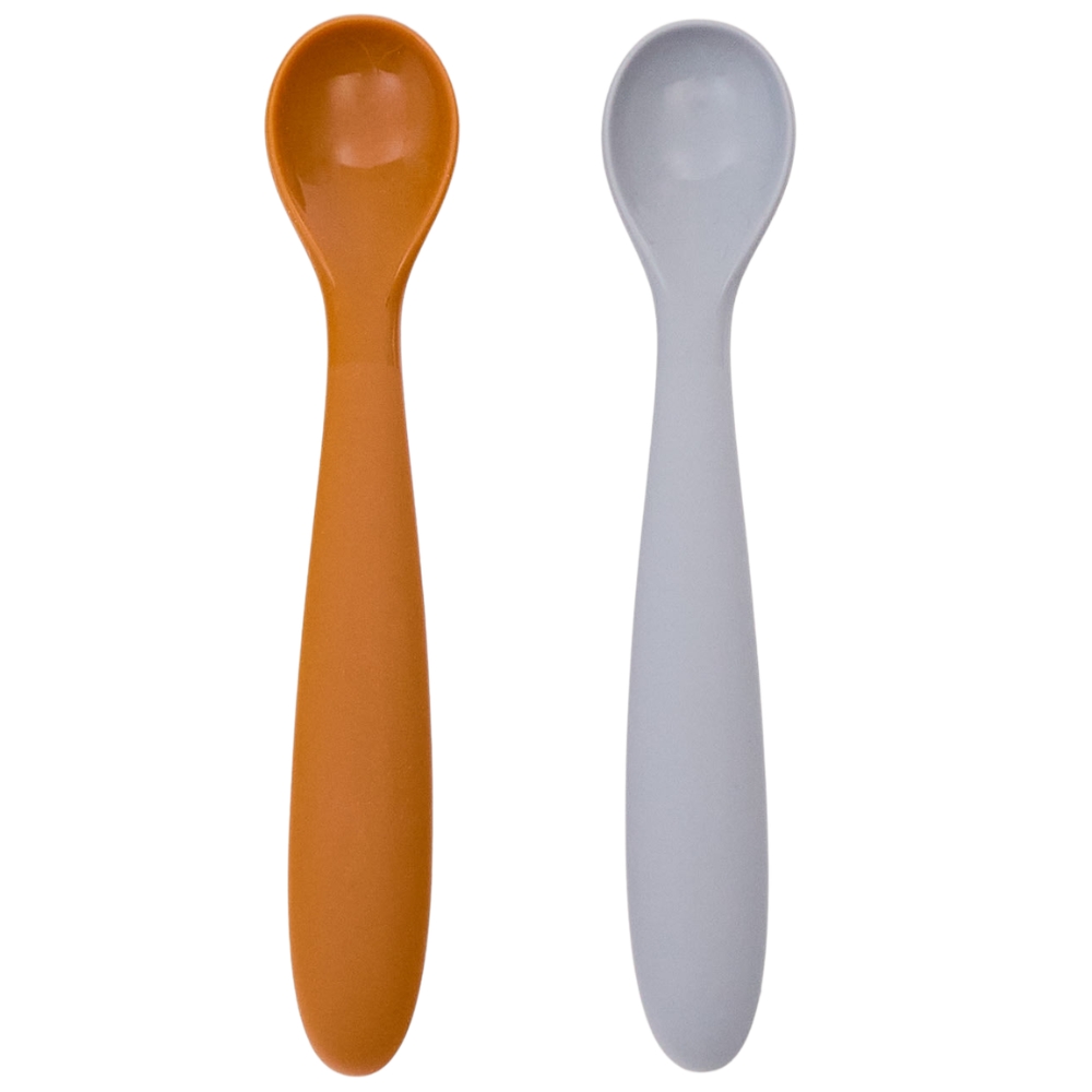 Kave Home Oranžovo-šedý set dvou lžic Lili