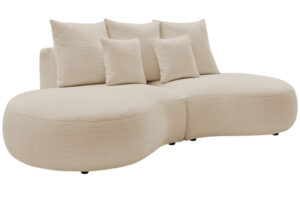 Bobochic Paris Béžová bouclé trojmístná pohovka Saint-Germain 260 cm