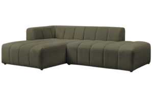 Bobochic Paris Zelená bouclé rohová pohovka Annecy 262 cm