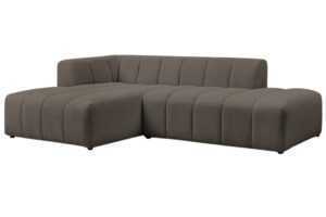 Bobochic Paris Hnědá bouclé rohová pohovka Annecy 262 cm