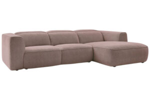 Bobochic Paris Růžová rohová pohovka William 298 cm
